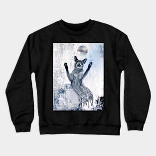 Melting cat Crewneck Sweatshirt